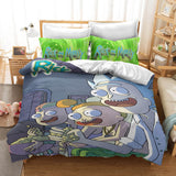 Rick And Morty Bedding Set Duvet Cover Christmas Sheets Bed Sets - EBuycos