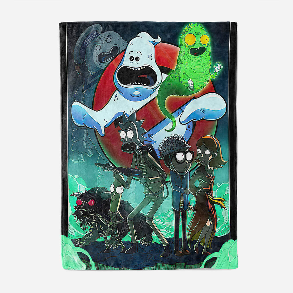 Rick and Morty Blanket Flannel Throw Room Decoration