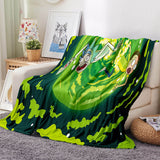 Rick and Morty Blanket Flannel Throw Room Decoration