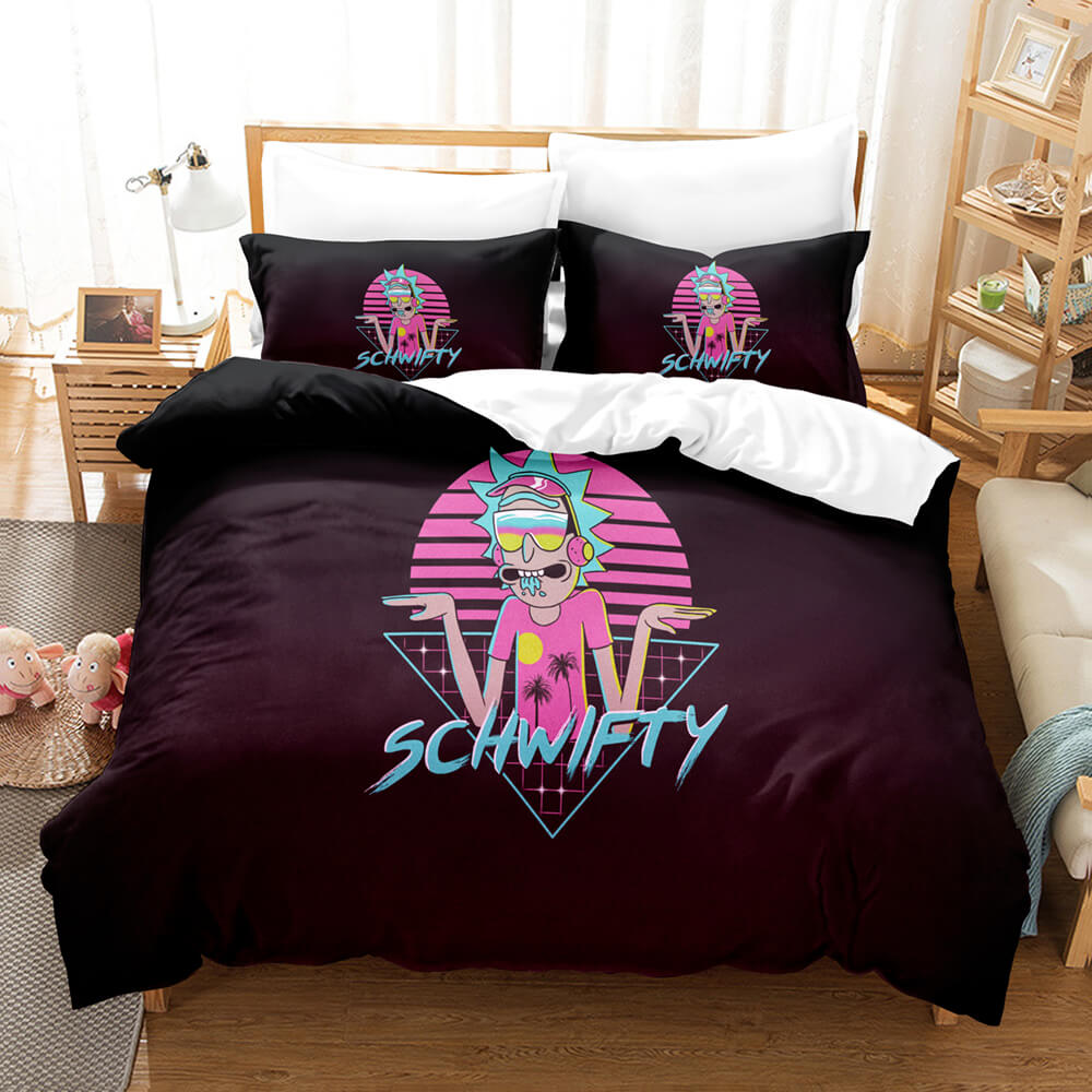 Rick and Morty Cosplay Bedding Sets Duvet Covers Comforter Bed Sheets - EBuycos