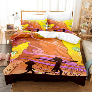 Rick and Morty Cosplay Kids Soft Bedding Sets Duvet Covers Bed Sheets - EBuycos
