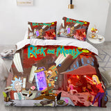 Rick and Morty Cosplay Kids Soft Bedding Sets Duvet Covers Bed Sheets - EBuycos