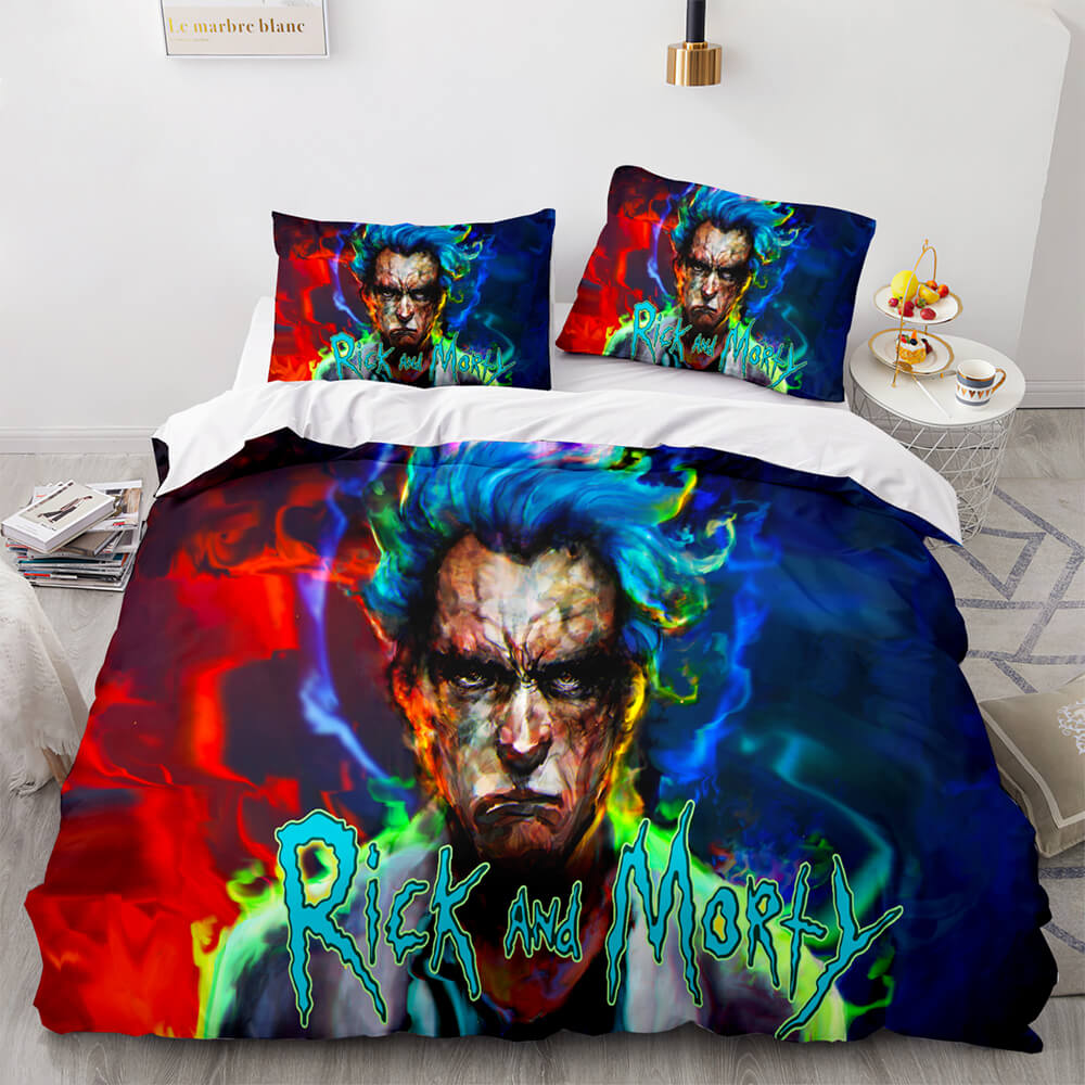Rick and Morty Cosplay Kids Soft Bedding Sets Duvet Covers Bed Sheets - EBuycos
