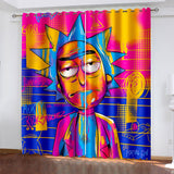 Rick and Morty Curtains Blackout Window Drapes