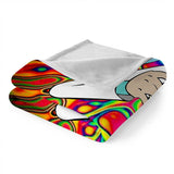 Rick and Morty Pattern Blanket Flannel Throw Room Decoration