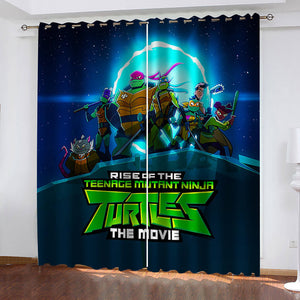 Rise of the Teenage Mutant Ninja Turtles Curtains Blackout Window Drapes