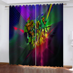 Rise of the Teenage Mutant Ninja Turtles Curtains Blackout Window Drapes