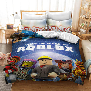 Roblox Cosplay Bedding Set Duvet Cover Bed Sheets Kids Bedroom Decor - EBuycos