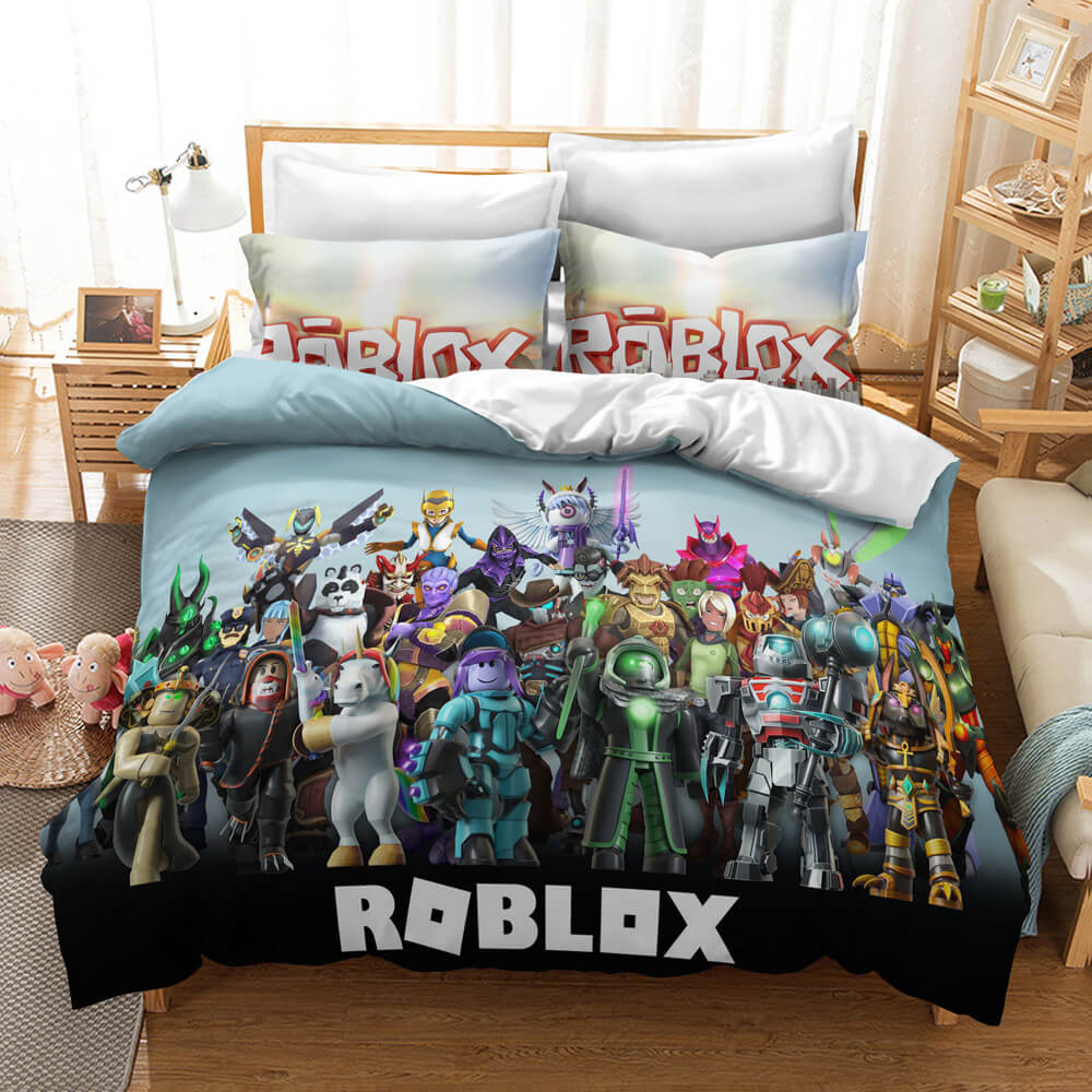 Roblox Cosplay Bedding Set Duvet Cover Bed Sheets Kids Bedroom Decor - EBuycos