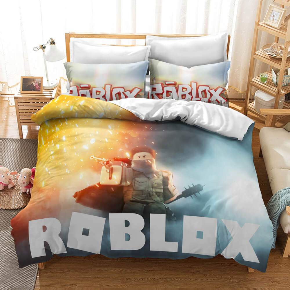 Roblox Cosplay Bedding Set Duvet Cover Bed Sheets Kids Bedroom Decor - EBuycos