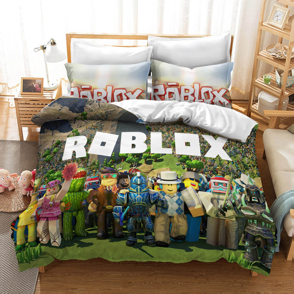 Roblox Cosplay Bedding Set Duvet Cover Bed Sheets Kids Bedroom Decor - EBuycos
