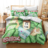 Roblox Cosplay Kids Bedding Set Quilt Duvet Cover Xmas Bed Sheets Sets - EBuycos