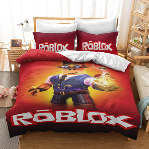 Roblox Cosplay Kids Bedding Set Quilt Duvet Cover Xmas Bed Sheets Sets - EBuycos