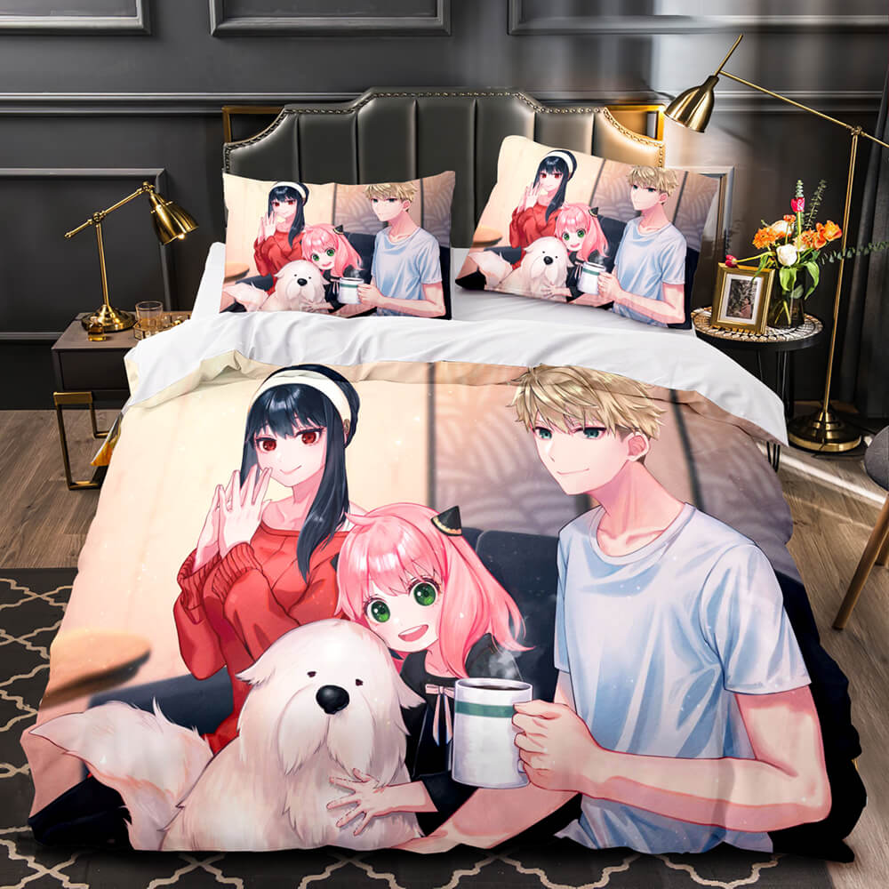 Anime SPY×FAMILY Bedding Set Kids Quilt Cover Without Filler