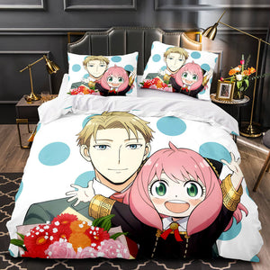 Anime SPY×FAMILY Bedding Set Kids Quilt Cover Without Filler