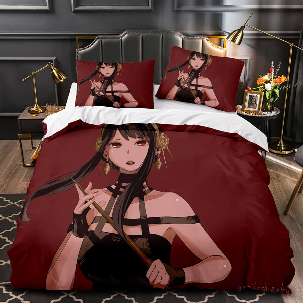 Anime SPY×FAMILY Pattern Bedding Set Quilt Cover Without Filler