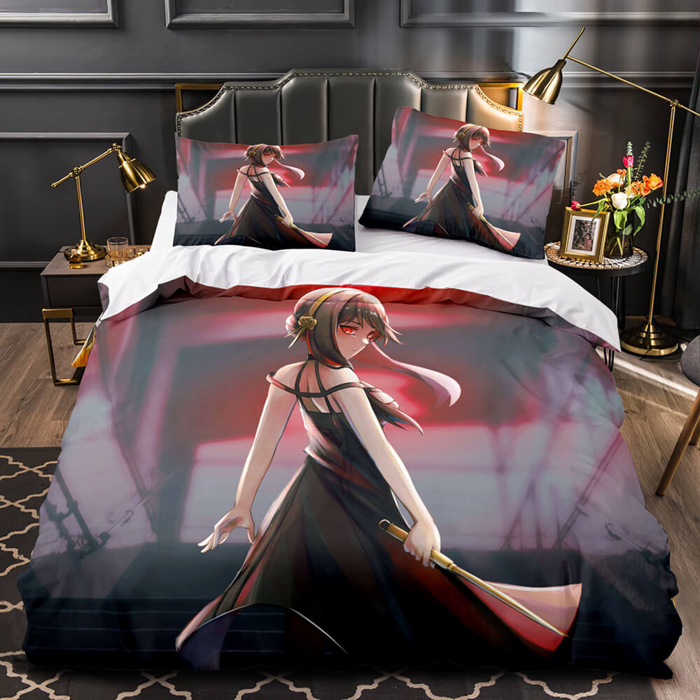 Anime SPY×FAMILY Pattern Bedding Set Quilt Cover Without Filler