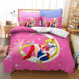 Sailor Moon Cosplay Bedding Set Duvet Cover Christmas Bed Sheets Sets - EBuycos