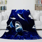 Shark Flannel Blanket Fleece Throw Blanket Wrap Nap Bedding Sets - EBuycos
