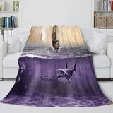 Shark Flannel Blanket Fleece Throw Blanket Wrap Nap Bedding Sets - EBuycos