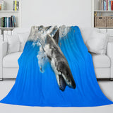 Shark Flannel Blanket Fleece Throw Blanket Wrap Nap Bedding Sets - EBuycos