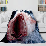 Shark Flannel Blanket Fleece Throw Blanket Wrap Nap Bedding Sets - EBuycos