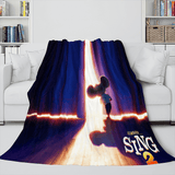 Sing 2 Blanket Flannel Fleece Throw Cosplay Blanket Room Decoration