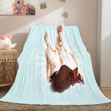 Super Star Justin Bieber Flannel Fleece Throw Blanket Comforter Set - EBuycos