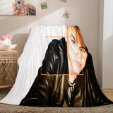 Super Star Justin Bieber Flannel Fleece Throw Blanket Comforter Set - EBuycos