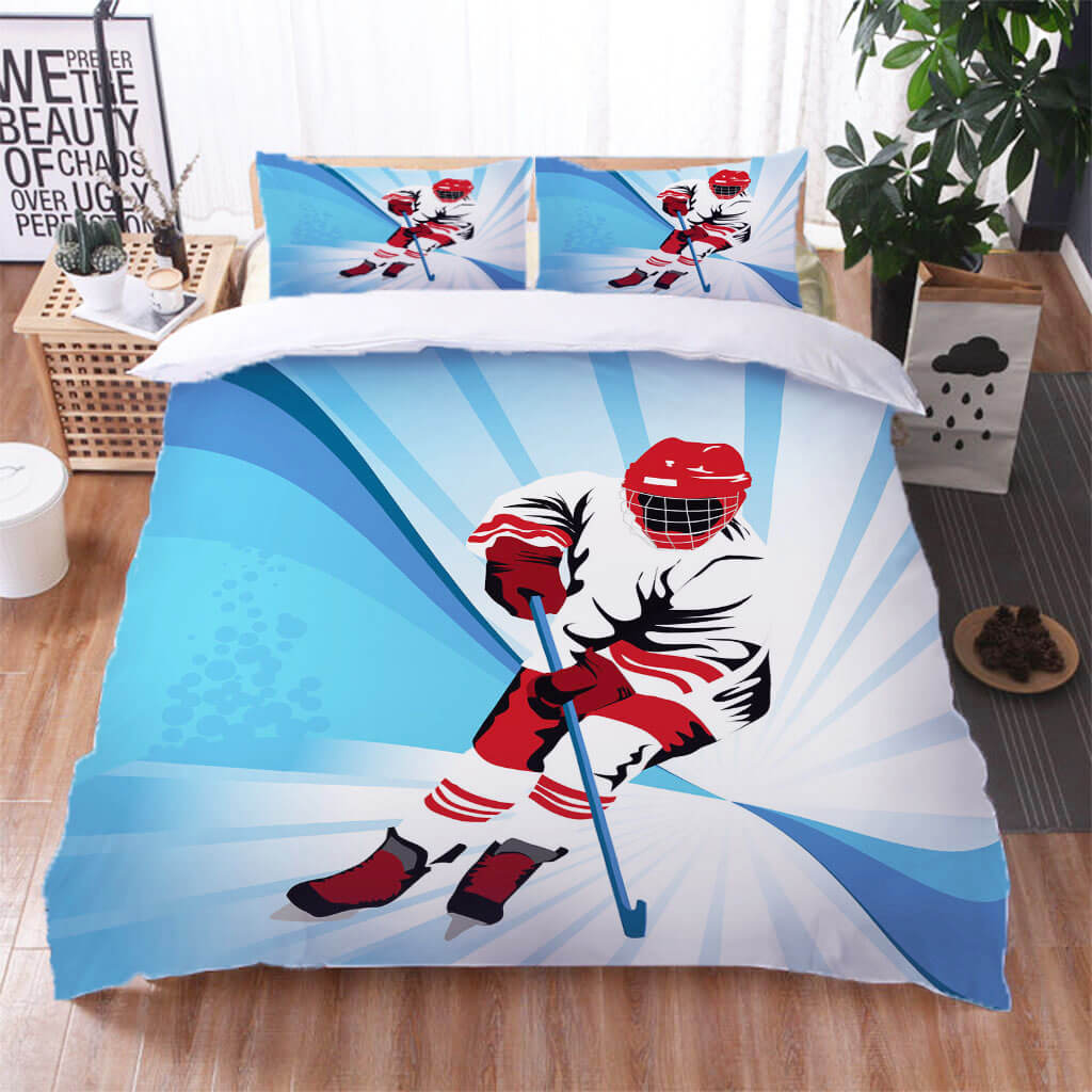 Skiing Sports Bedding Set Quilt Cover Without Filler