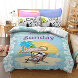 Snoopy Bedding Set Quilt Duvet Covers Without Filler - EBuycos