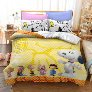 Snoopy Bedding Set Quilt Duvet Covers Without Filler - EBuycos