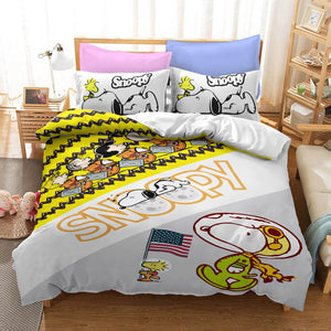Snoopy Bedding Set Quilt Duvet Covers Without Filler - EBuycos