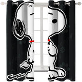 Snoopy Curtains Blackout Window Treatments Drapes for Room Decoration