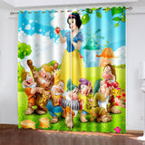 Snow White Curtains Cosplay Blackout Window Drapes