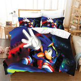 Sonic 2 Pattern Bedding Set Quilt Cover Without Filler