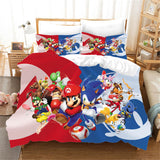 Sonic 2 Pattern Bedding Set Quilt Cover Without Filler
