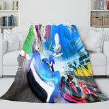 Sonic Cosplay Blanket Flannel Throw Comforter Set - EBuycos