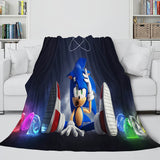 Sonic Cosplay Blanket Flannel Throw Comforter Set - EBuycos