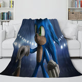 Sonic Cosplay Blanket Flannel Throw Comforter Set - EBuycos