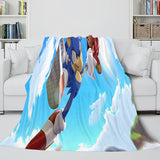 Sonic Cosplay Blanket Flannel Throw Comforter Set - EBuycos