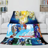 Sonic Cosplay Blanket Flannel Throw Comforter Set - EBuycos