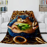Sonic Cosplay Blanket Flannel Throw Comforter Set - EBuycos