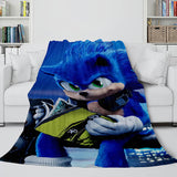 Sonic Cosplay Blanket Flannel Throw Comforter Set - EBuycos