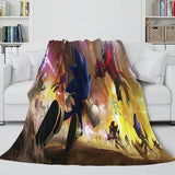 Sonic Cosplay Blanket Flannel Throw Comforter Set - EBuycos