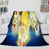 Sonic Cosplay Blanket Flannel Throw Comforter Set - EBuycos
