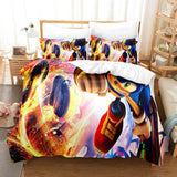 Sonic Cosplay Full Bedding Set Duvet Cover Comforter Bed Sheets - EBuycos