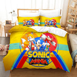 Sonic Cosplay Full Bedding Set Duvet Cover Comforter Bed Sheets - EBuycos