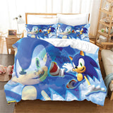 Sonic Pattern Bedding Set Cosplay Quilt Cover Without Filler