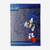 Sonic Pattern Blanket Flannel Throw Room Decoration